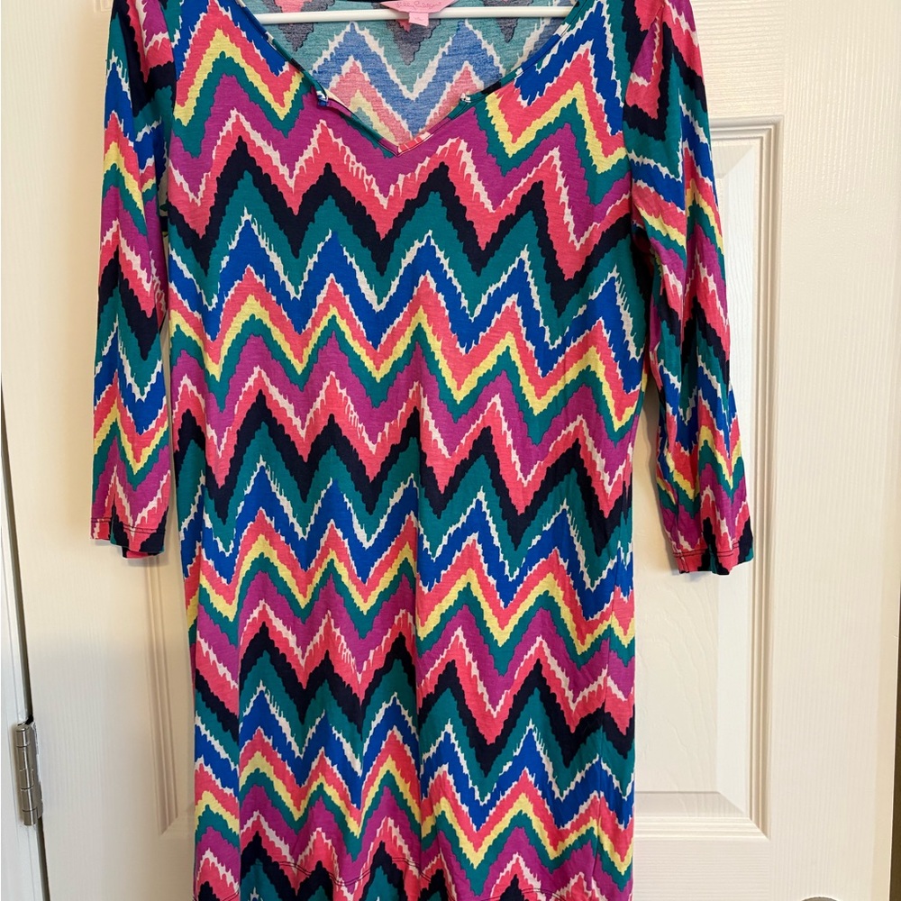 Lilly Pulitzer Multicolor Chevron Dress